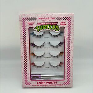 Profusion Cosmetics Teenage Mutant Ninja Turtles Lash Party 4ct & Clear Adhesive